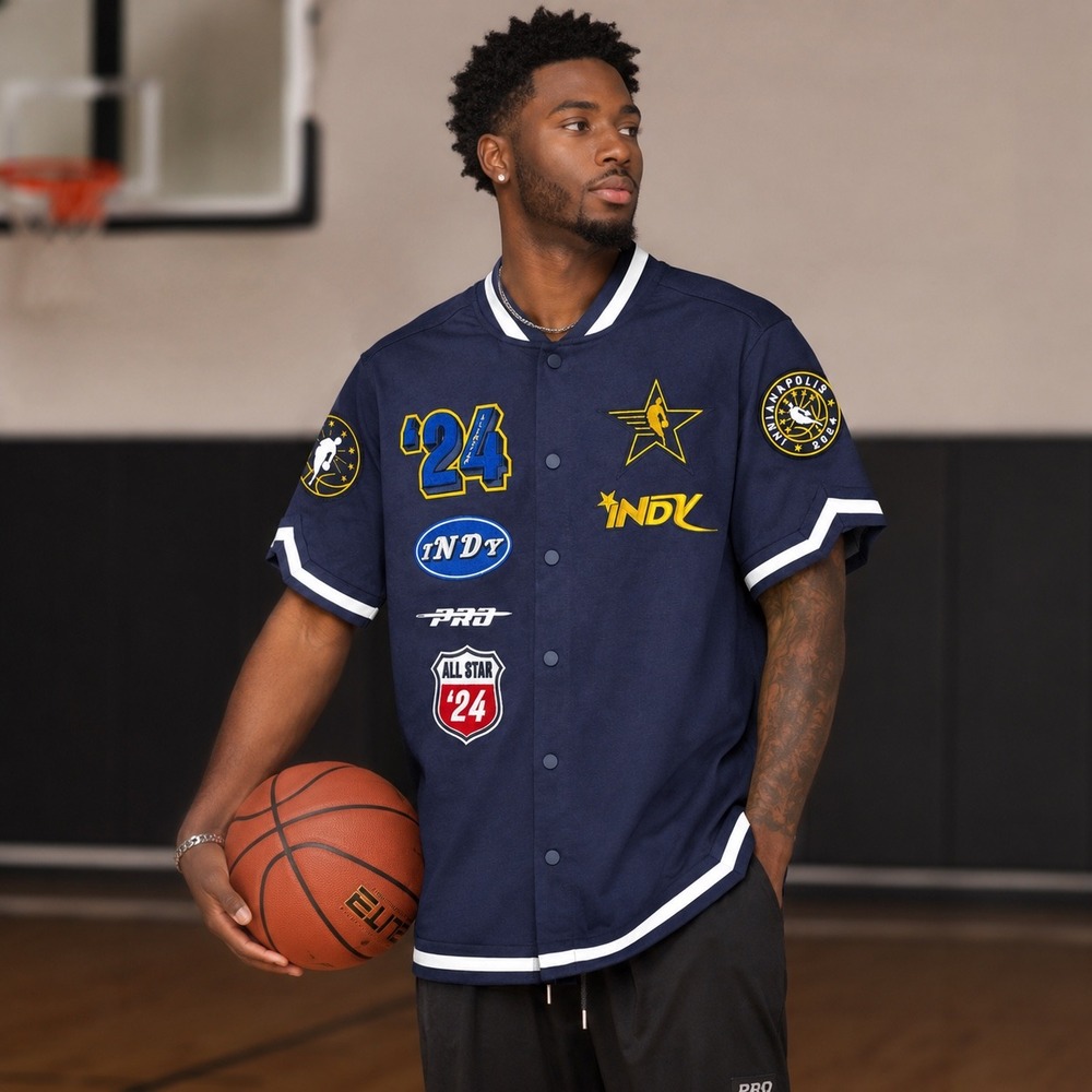 Pro Standard NBA All Star 2024 Indianapolis Snap Baketball Jersey Mens XL NWT